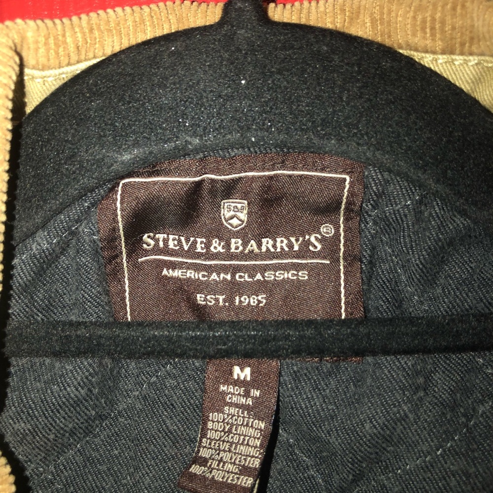 Steve and Barry’s Tan LS Corduroy Jacket M